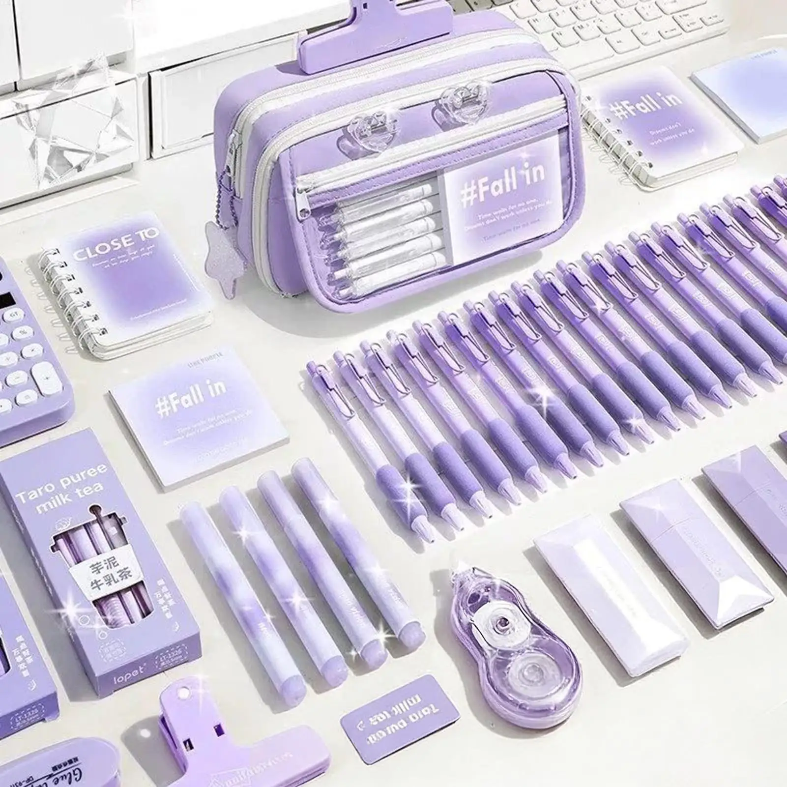 

Pencil Pouch With Supplies Large Capacity Cute Pouch Cute Pencil Case With Supplies For Girls Boys Office Travel College