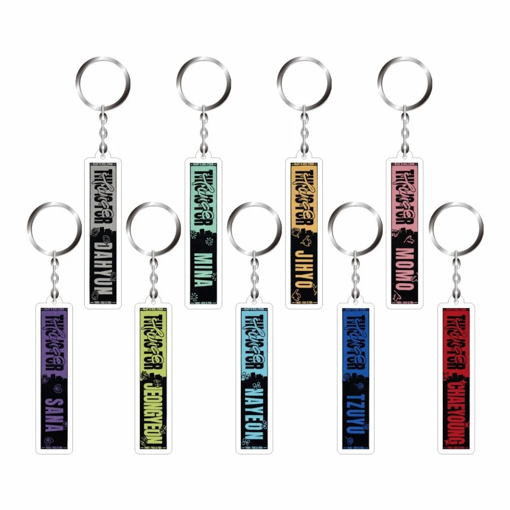 KPOP Idol TWICE THIS IS FOR Album Merch Брелок для женщин и мужчин Kawaii Акриловый брелок для ключей Держатель Подарки Автомобильная сумка Очаровательные аксессуары