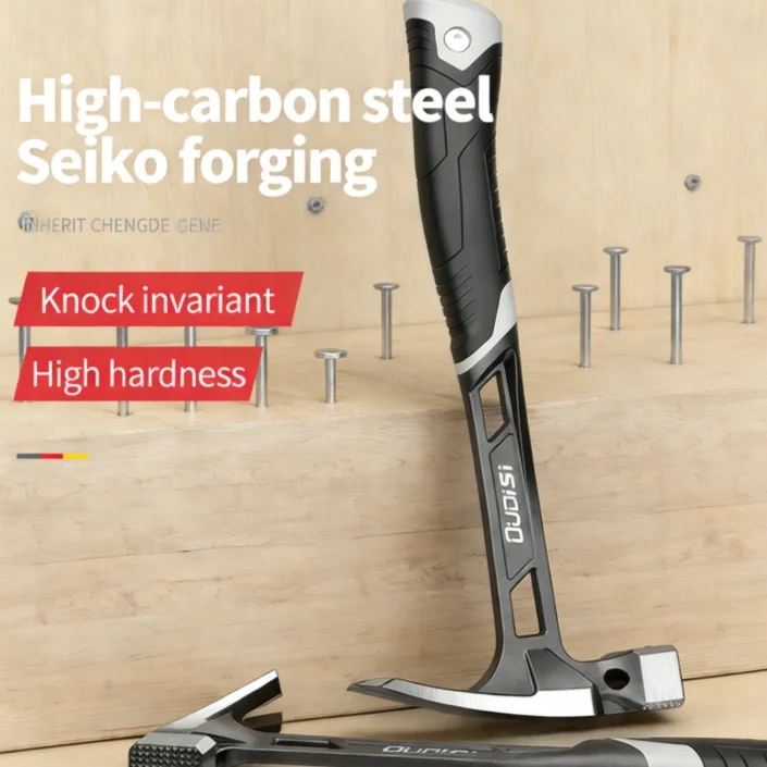 

Молоток-гвоздодёр с амортизирующей конструкцией, интегрированным захватом, противоскользящий, автоматический, профессиональный инструмент для столярных работ