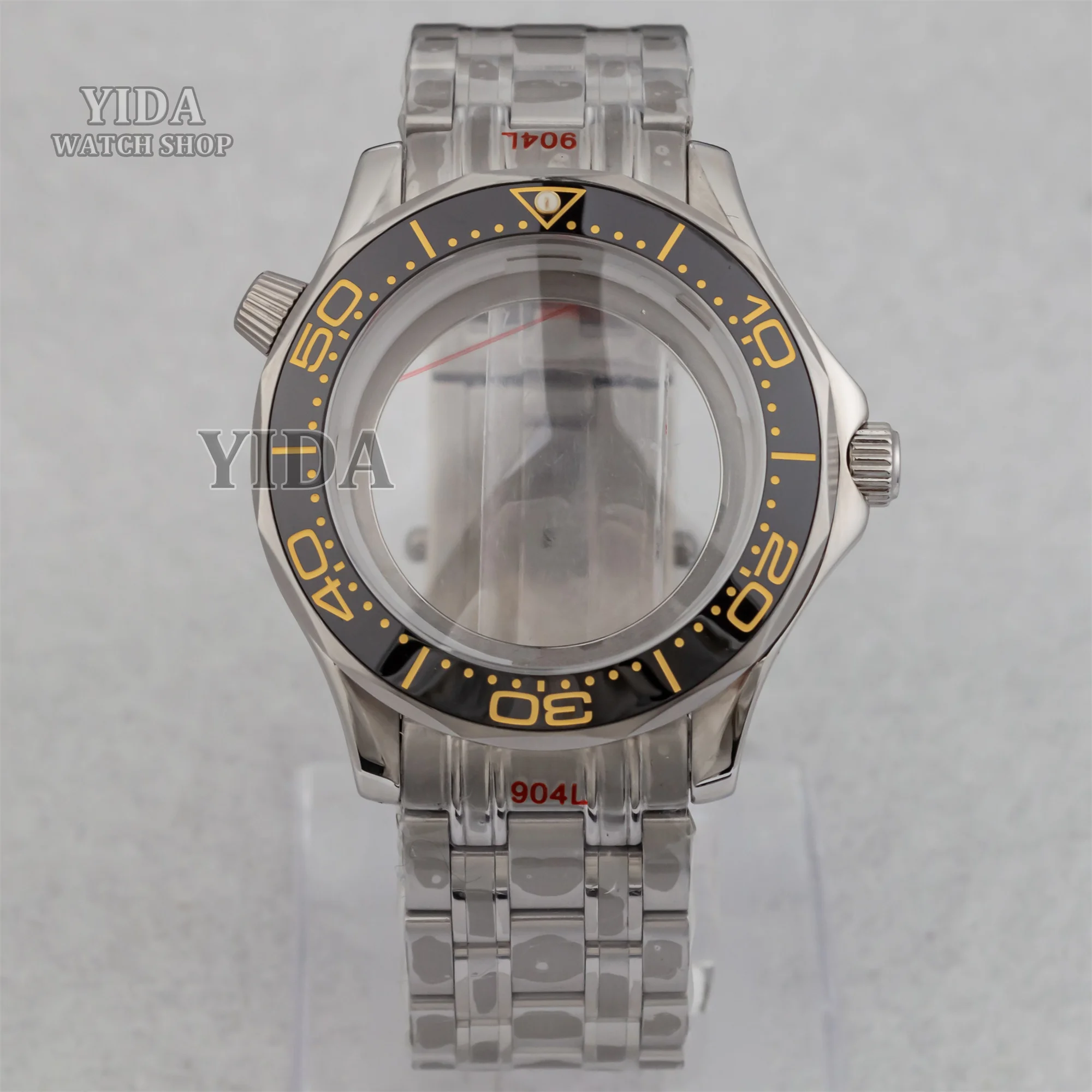 

41MM NH35 Watch Case for Seamaster 300 Case 316L Stainless Steel Strap 10ATM Waterproof fit NH35/NH36 Movement Watch Accessories