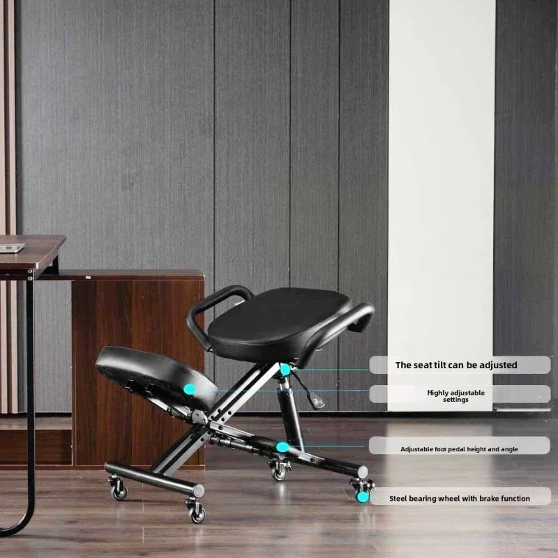 Kneeling chair Adult corrective sitting posture Engineering riding chair Study writing chair Anti-hunchback sturdy and durable