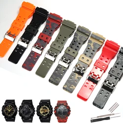 Accesorios de reloj adecuados para Casio G-SHOCK GLS GD GA110 GA100 GD120 correa de reloj deportiva de camuflaje para hombres y mujeres