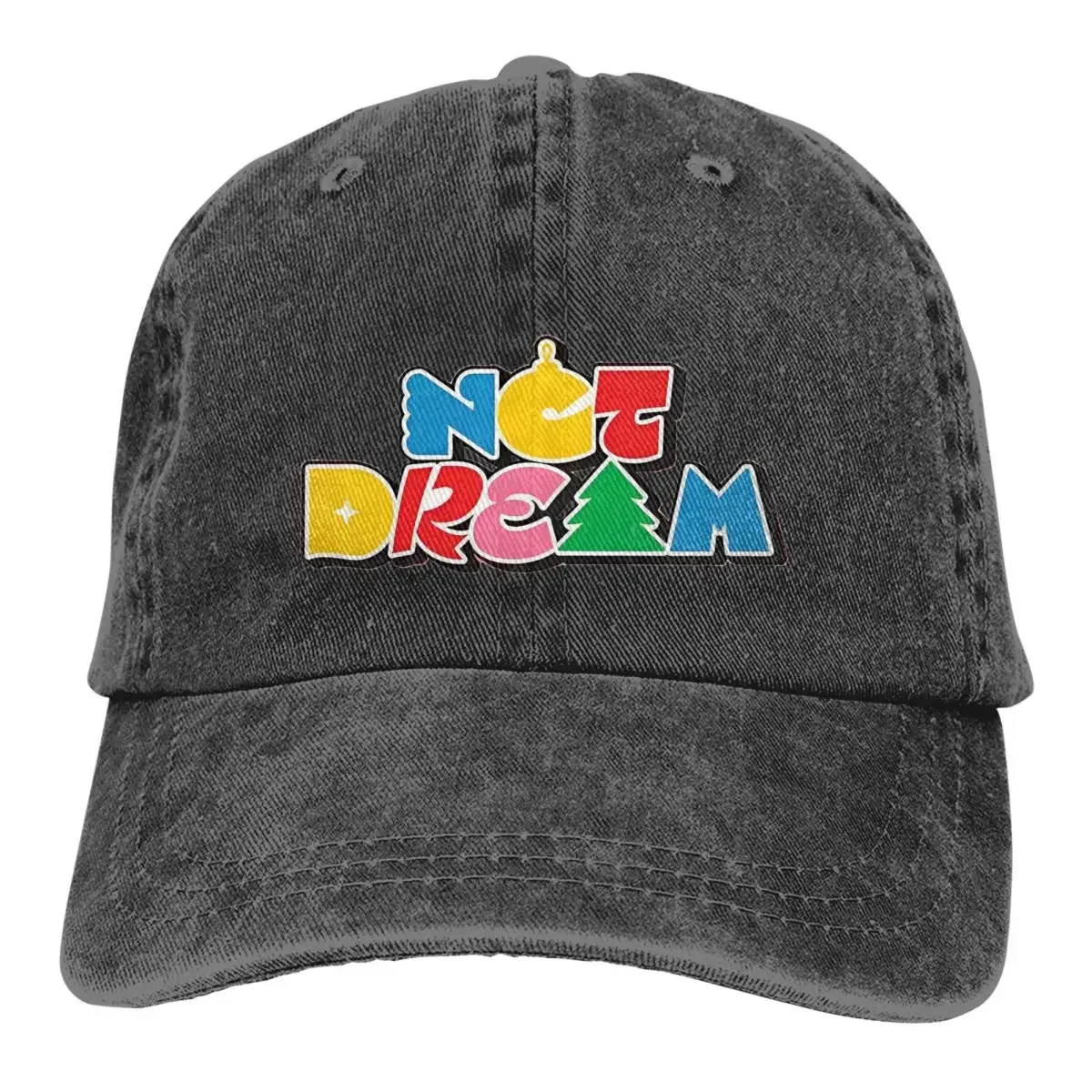 Vintage NCT Dream Candy Logo Baseball Cap Unisex Distressed  Snapback Cap Nct Kpop Korea Outdoor Running Gift Caps Hat