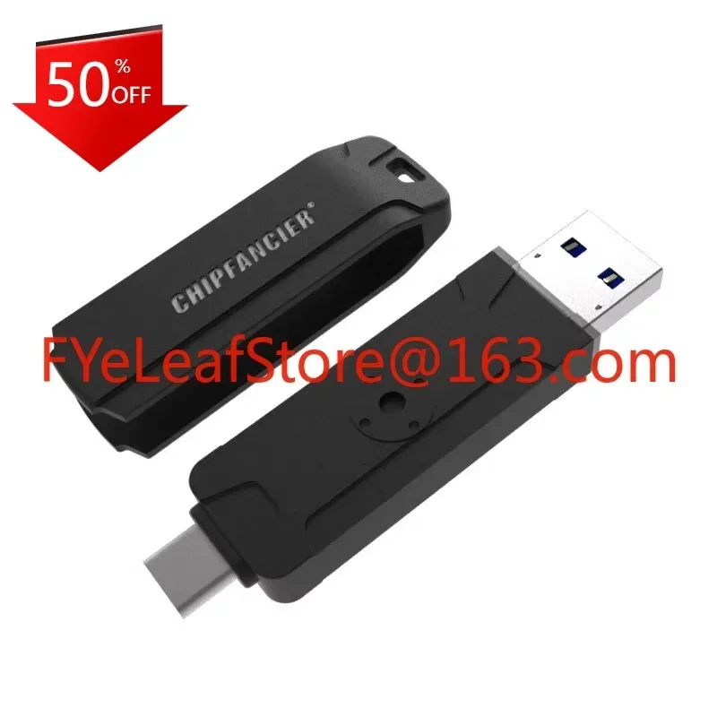 SE D Dual Interface 256GB Solid State U Disk TYPE-C Win To Go USB3.1 Metal Rotary Housing