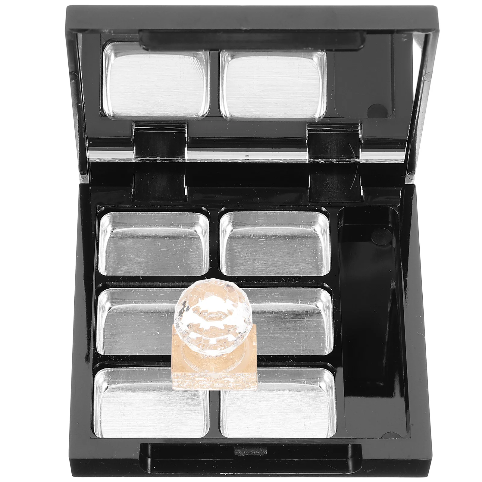 

1 Set Empty Eyeshadow Case with Mirror Refillable Concealer Blusher Dispenser empty eyeshadow box empty highlighter case