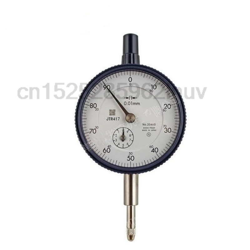 TOP Brand CNC Lever Table 2046S, 0.01mm X 10mm Dial Indicator, 0-100, Lug Back, Series 2, 8mm Stem