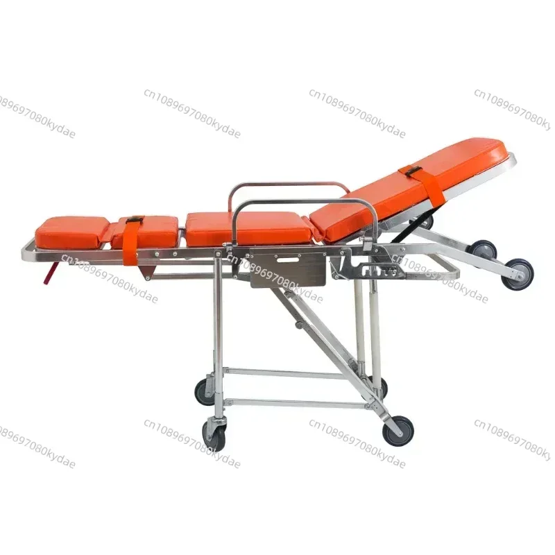 Medical Equipment Automatic Loading Folding Portable Injured Patient Ambulance Stretcher Trolley for Sale