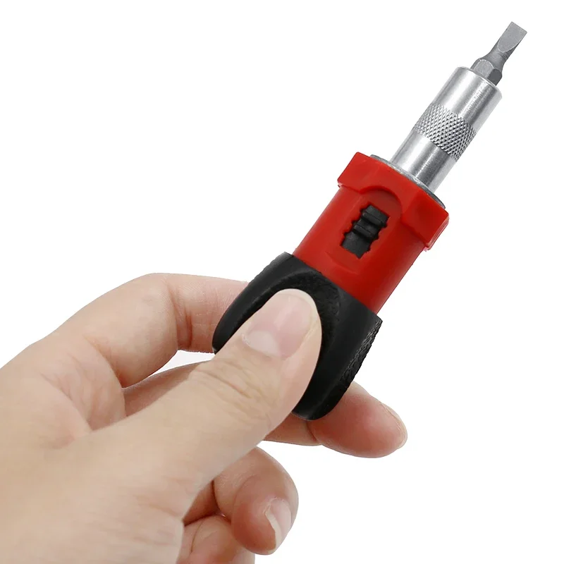 Multifunctional Ratchet Wrench Screwdriver 1/4 Inch Hex Socket Screw Driver 80x33mm Anti-slip Handle For Hand Tools Accessories