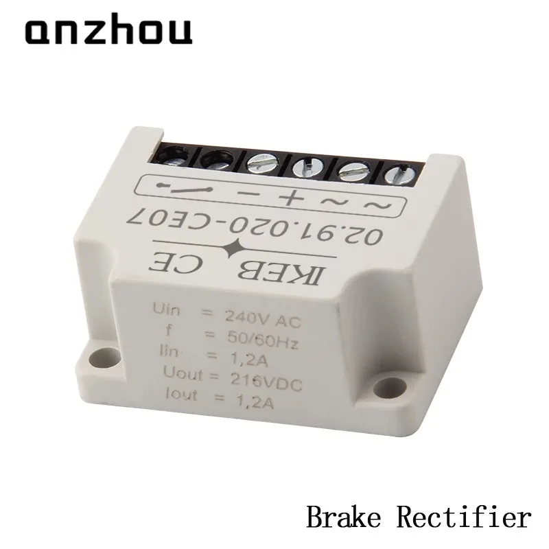 Rectifier motor brake 216VdC coil rectifier module 02.91.020-CE07 full wave rectifier