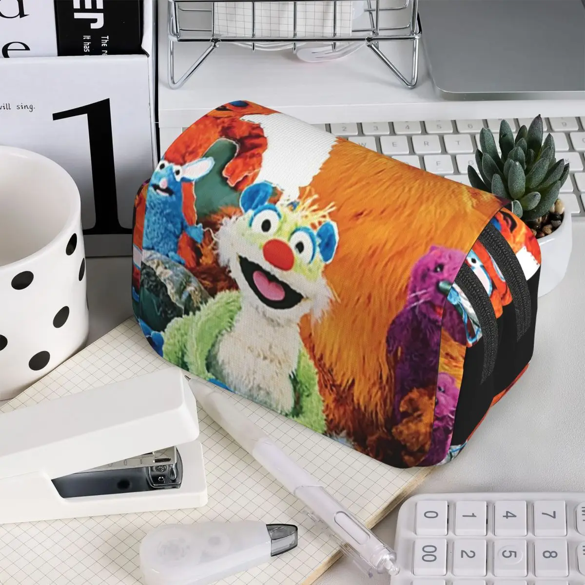 

Пенал Bear In The Big Blue House для студентов, подарочная коробка для ручек, сумка для карандашей, канцелярские принадлежности, сумка-держатель для ручек