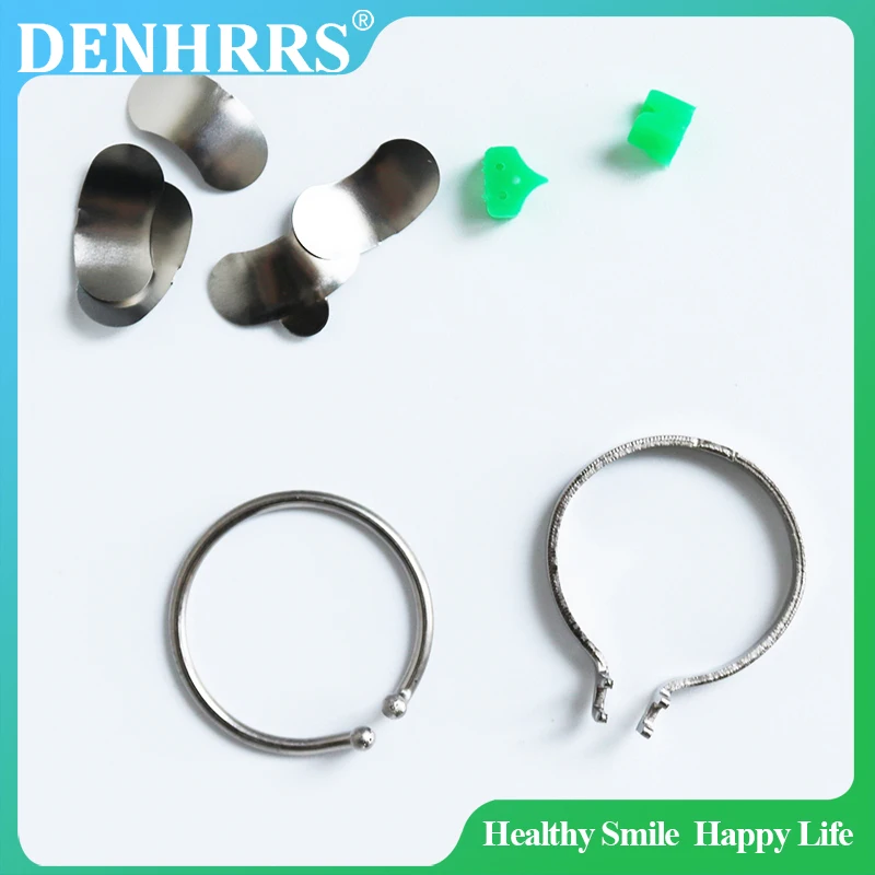 

40 шт./кор. дополнительный клин + 100 шт./компл., стоматологические секционные контурные матрицы, матричное кольцо Delta