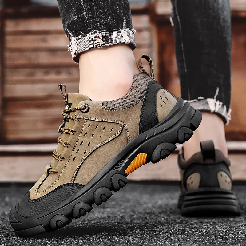 Autumn/Winter Men's Outdoor Hiking Boots Non-slip, Comfortable, Versatile Unisex Outdoor Walking Shoes Walking Sports Shoes