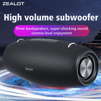 ZEALOT-S67 60W Portable Bluetooth Speaker Outdoor Party Speaker Big Loud Speaker Excellent Bass Performace 3D Speaker