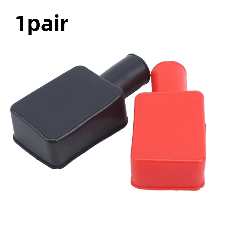 Car Battery Pole Positive And Negative Protection Cover Soft Plastic Flexible Battery Terminal Insulator Protective 1Pair