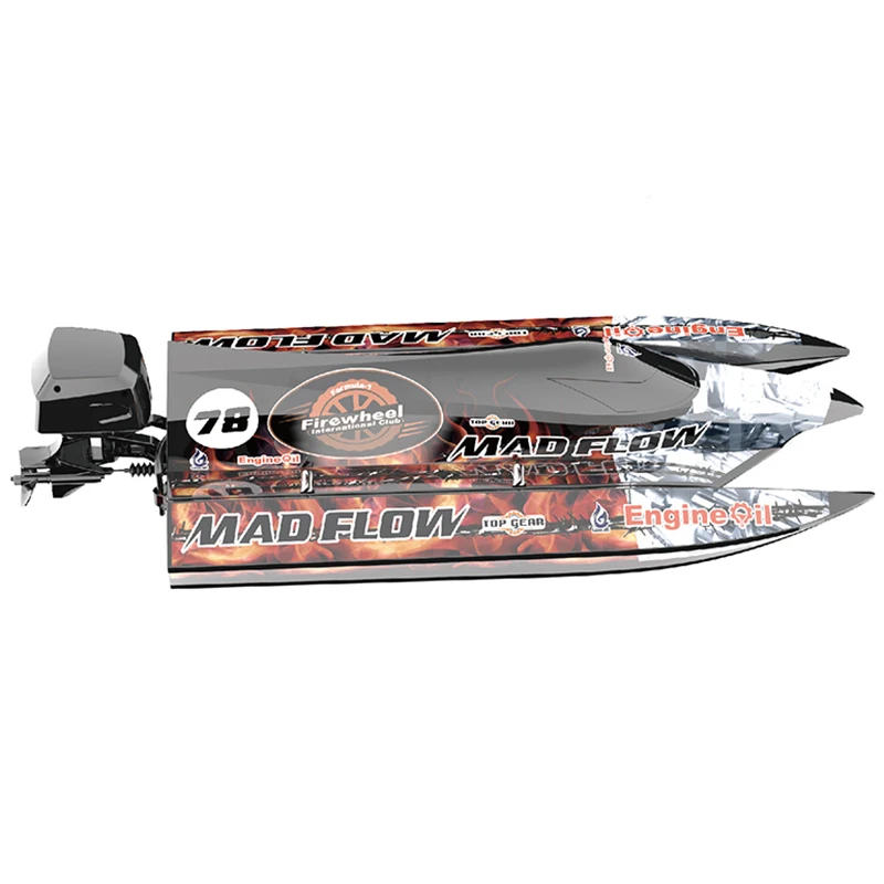 RC Speedboat 2.4G High-speed High-power Water Remote Control Speedboat Self-correcting Toy Boat