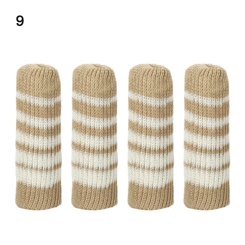 

4Pcs/Set Elastic Knitting Floor Protector Anti-Noise Table Foot Cover Furniture Legs Sleeves Protective Case