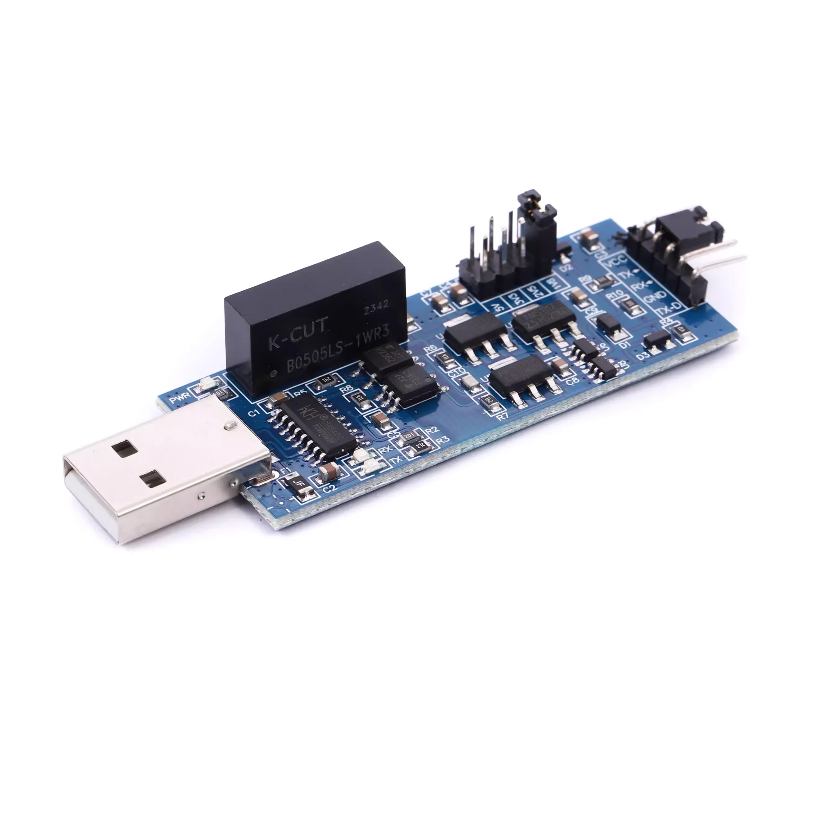 CH340 Optically Isolated Serial Module USB to TTL Serial Module 5V3.3V2.5V1.8V Quad-Level