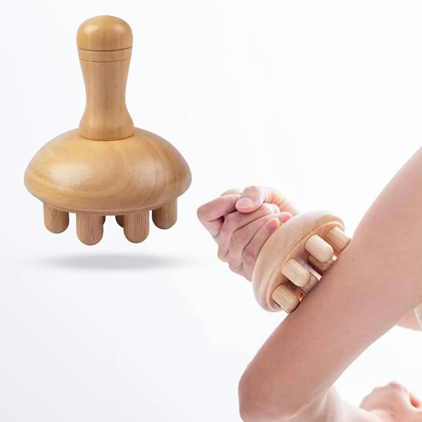 

Mushroom Shape Massage Tool 12 Massage Heads Full Body for Legs Abdomen Handheld Muscle Relaxation Massage Sculpting