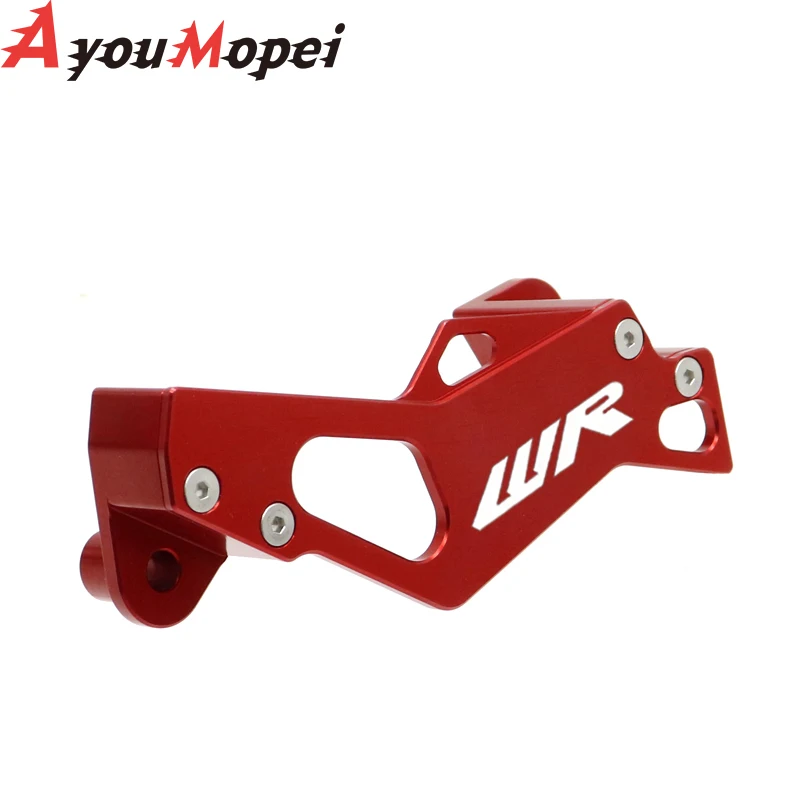 WR LOGO Motorcycle Aluminum Rear Brake Caliper Guard Protect Protector For YAMAHA WR250F WR250R WR250X WR450F 2006-2021