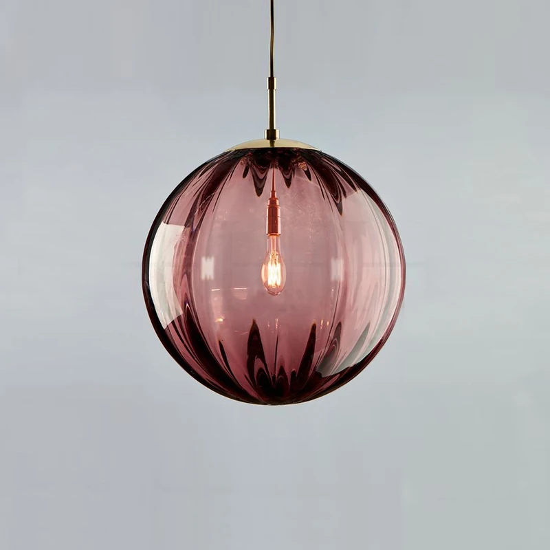 Modern Led Pendant Light Nordic Glass Ball Hanglamp For Bedroom Dining Room Bar Decor Loft Luminaire Suspension Kitchen Fixtures