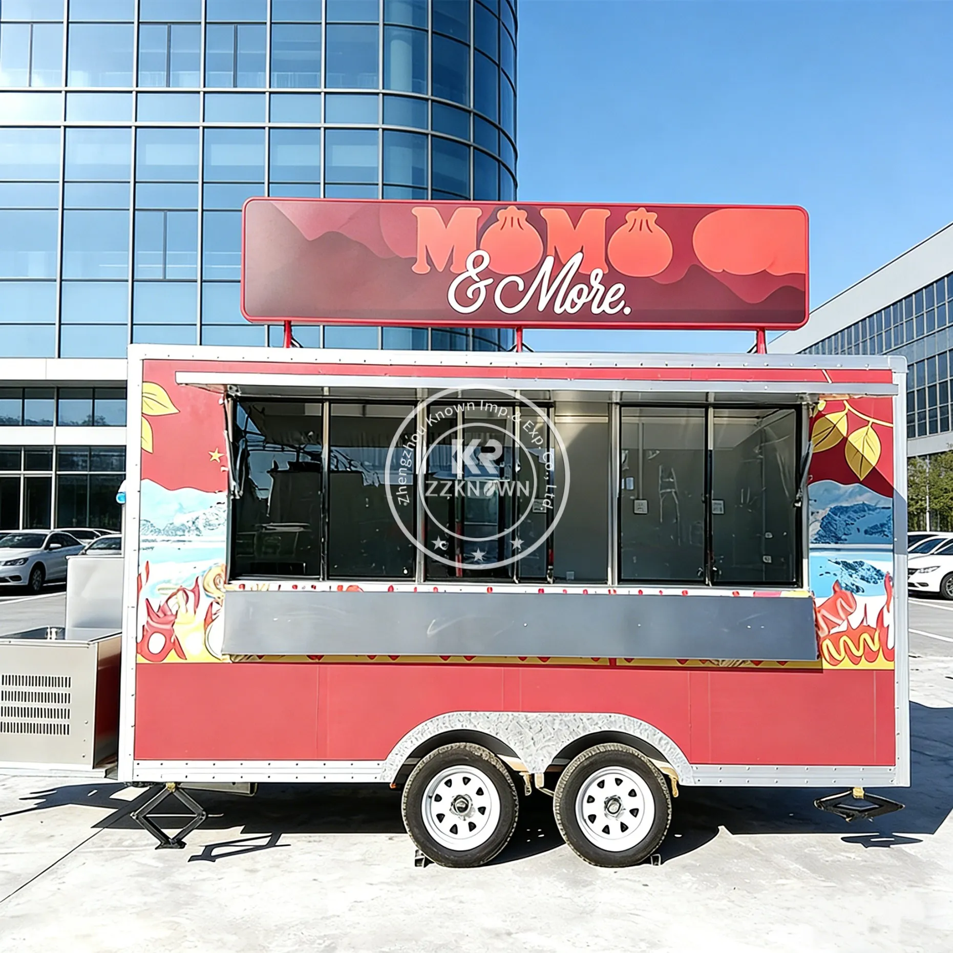 

Мобильный фургон-кухня для уличной торговли, полностью оборудованный прицеп для продажи еды на открытом воздухе