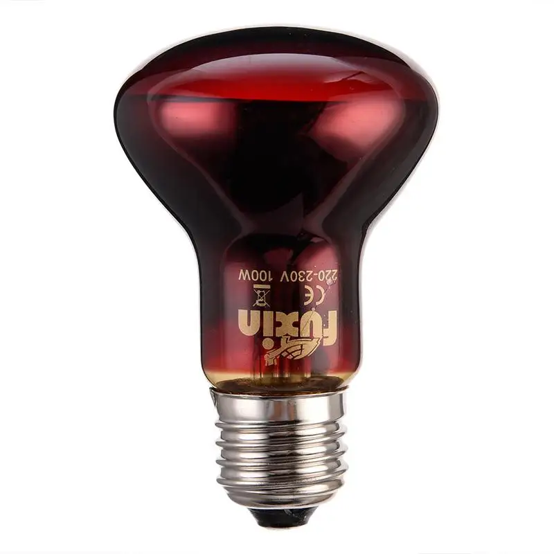 Pet Red Heating Lamp E27 Day Night For Amphibian Snake Lamp Heat Reptile Bulb UV Light 25W 50W 100W AC220240V