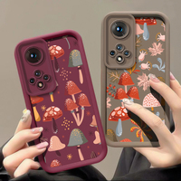 Matte TPU Phone Case For Huawei Honor X8B X8A X7A X7 X6A Magic 7 Lite 6 5 Pro X60 X30 X9C X9 X8C Mushroom Pattern Soft Cover