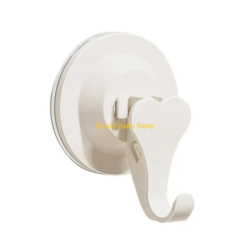 

97QC Stable Suction Cup Hook for Storage Not Drill Installation ABS Wall Hook Vacuum Suction Hook Simple Install for Home