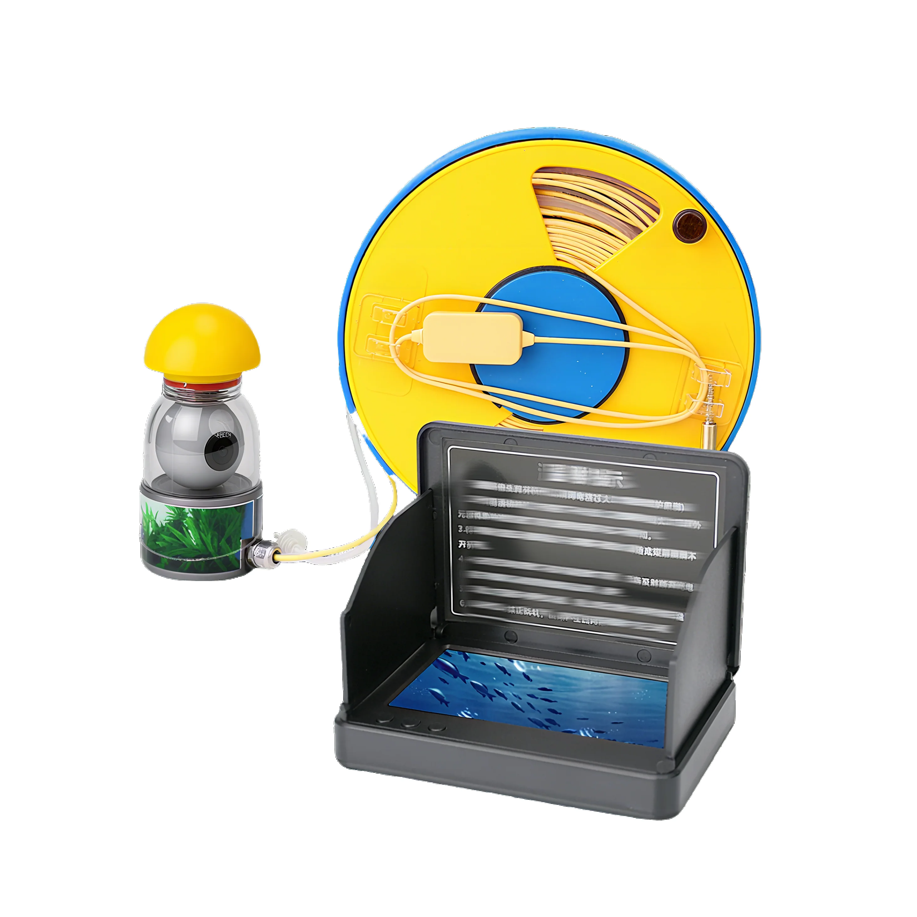 Fish Finder Transducer 200Khz - เครื่องตรวจจับปลาแบบไร้สายขนาด 5 นิ้ว พร้อมระบบ Active Imaging