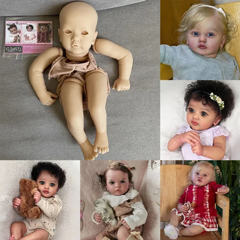 24inch blank kit Reborn Baby Ayana By Gudrun Legler Unpainted Kits Soft Touch Lifelike With COA