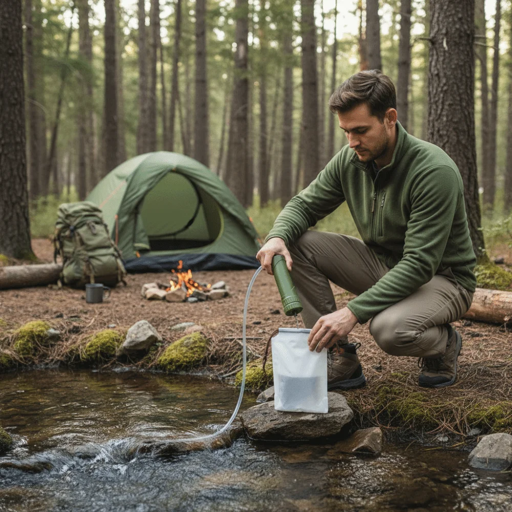 

ABS Outdoor Mini Water Filter Purification Straw Straw Water Purifier Emergency Survival Mini Outdoor Water Purifier Emergency