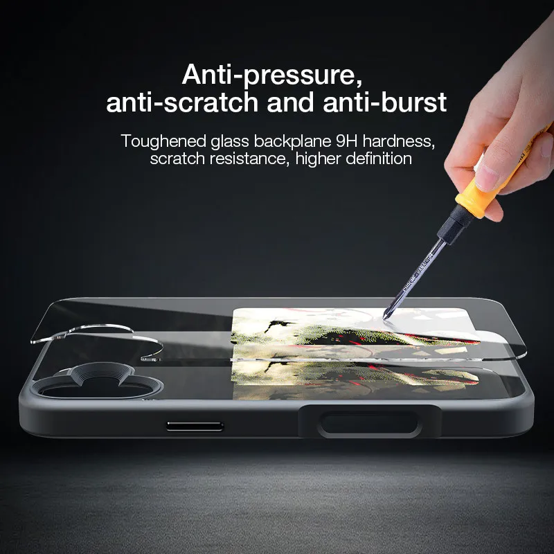 NFC Function Smart Phone Cases For iphone 15 16 13 Pro Max E ink Screen DIY Wireless Transmission Screen Projection Phone Case