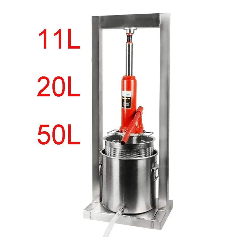 Self-brewed Wine Press, 304 aço inoxidável Fruit Squeezer, Espessamento, Enrolamento Juicer, Legumes e Frutas, Upgrade, 50L