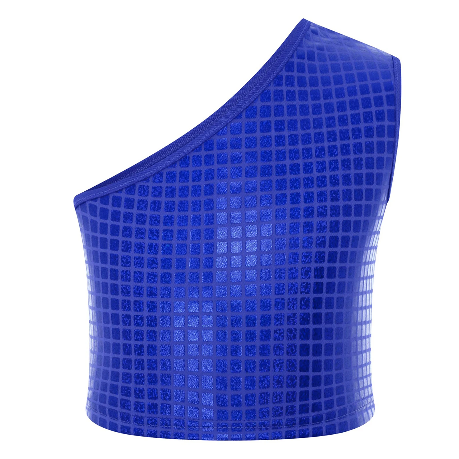 الفتيات واحد الكتف المعدني منقوشة سترة الجاز الهيب هوب شارع الرقص المحاصيل الدبابات القمم لعرض المدرسة التشجيع مرحلة الأداء