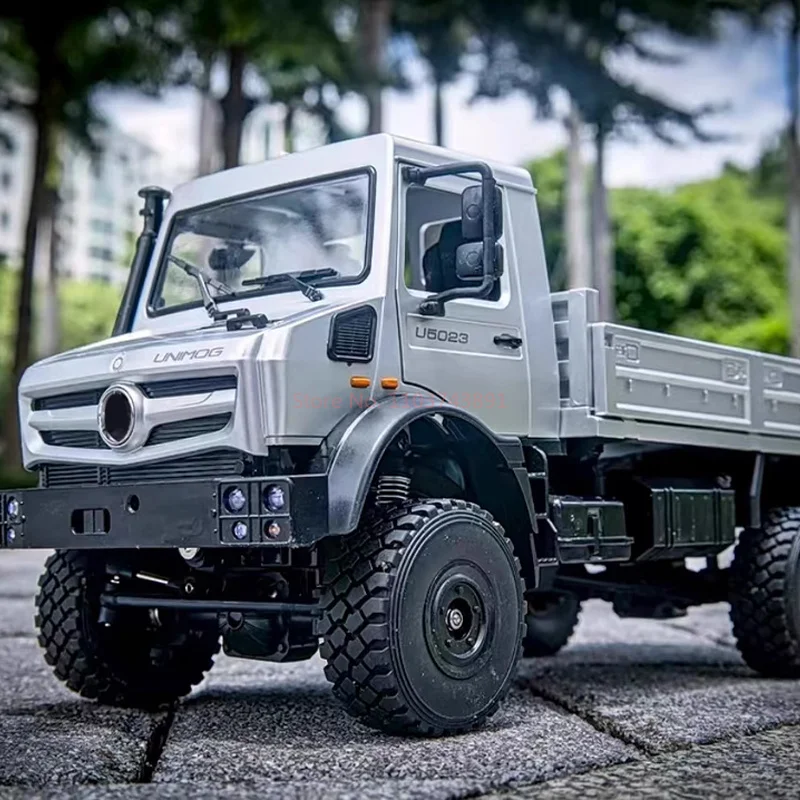 2.4g rc rastreador 4wd unimog h6002 rc caminhão 1:20 controle proporcional mudança mecânica veículo rc modelo simulado brinquedos carro