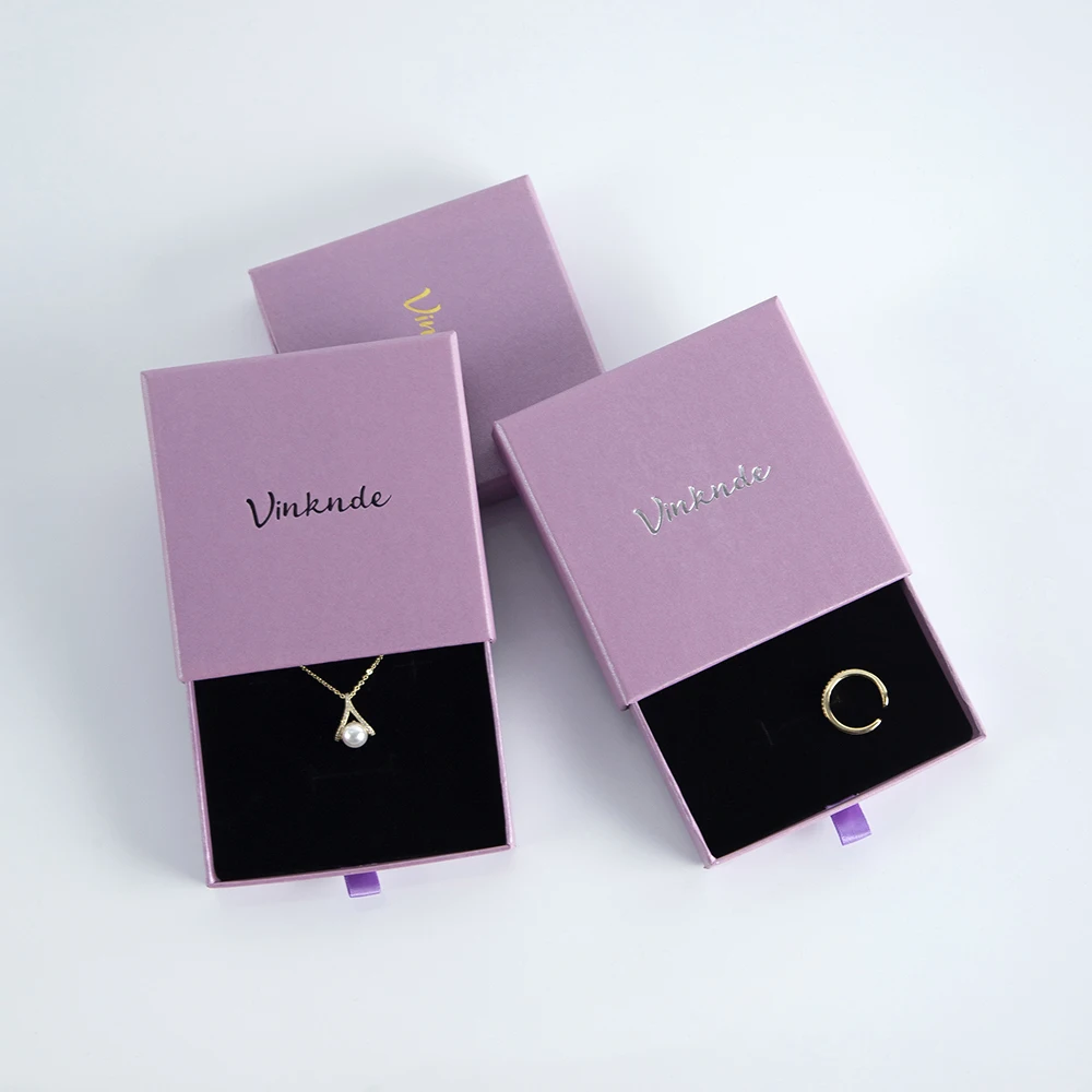 

Wholesale Eco Friendly Paper Custom Logo Luxury 8x8x2.5cm Drawer Gift Jewellery Jewelry Rings Earrings Necklace Packaging Box