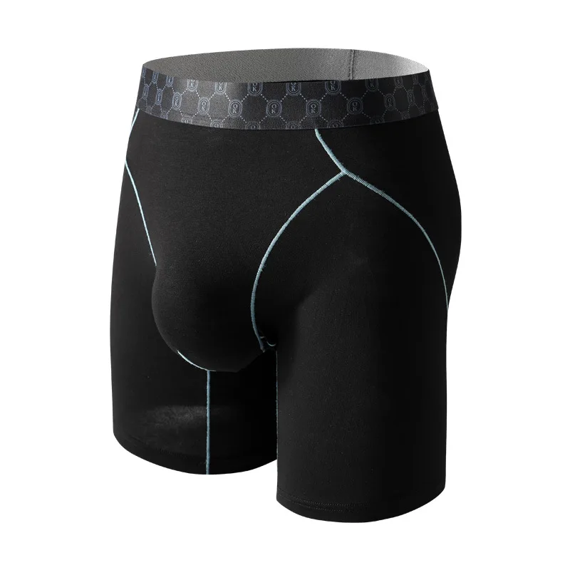 

2025Внешняя торговля мужские средние брюки с карманом, дышащее и удобное контрастное нижнее белье, плоский угол NK37