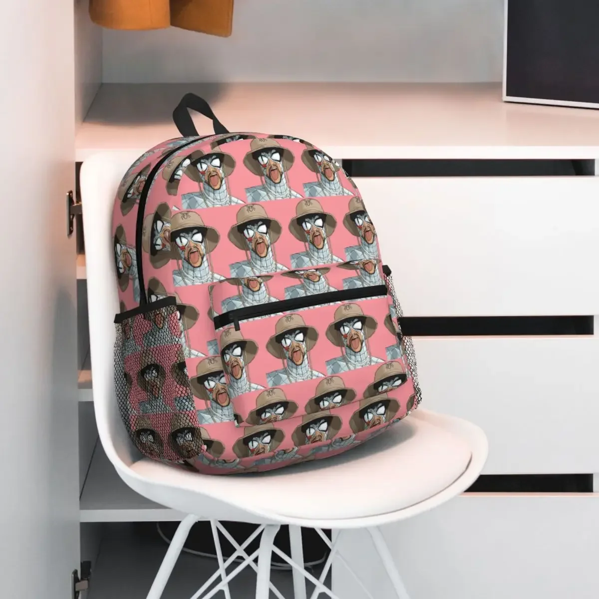 Rapper Bad Bunny  Student Backpack School Bag Hiking Travel Daypack for Men Women Fashion Bookbag Shoulder Bags