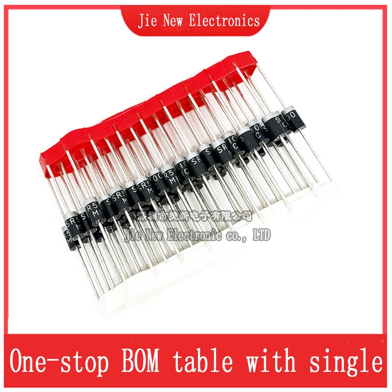 50PCS SR3100  SR3200 SR5100 SR5200 DO-27 Schottky Diode