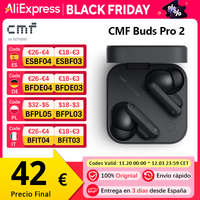 Global Verison CMF by Nothing Buds Pro 2 50 dB Hybrid Active Noise Cancellation Wireless Earbuds IP55 BT5.3 CMF Buds Pro 2