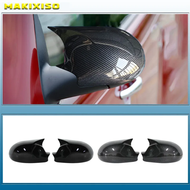 

Side Rearview Mirror Cap Wing Mirror Cover Glossy Black Bat shaped Fit For Chrysler PT Cruiser 2007-2009 Car Accessories