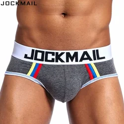 JOCKMAIL Marke Baumwolle Männer Unterwäsche Kurze Sexy Homosexuell Penis Pouch Push-up calzoncillos hombre slip cueca Homosexuell Unterwäsche männlichen höschen