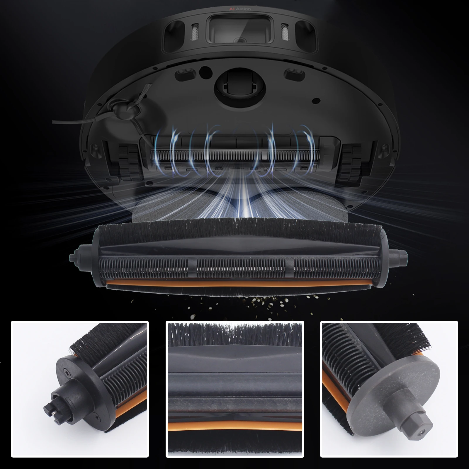 Anti-Tangle Main Brush for Dreame Robot Vacuum 5
