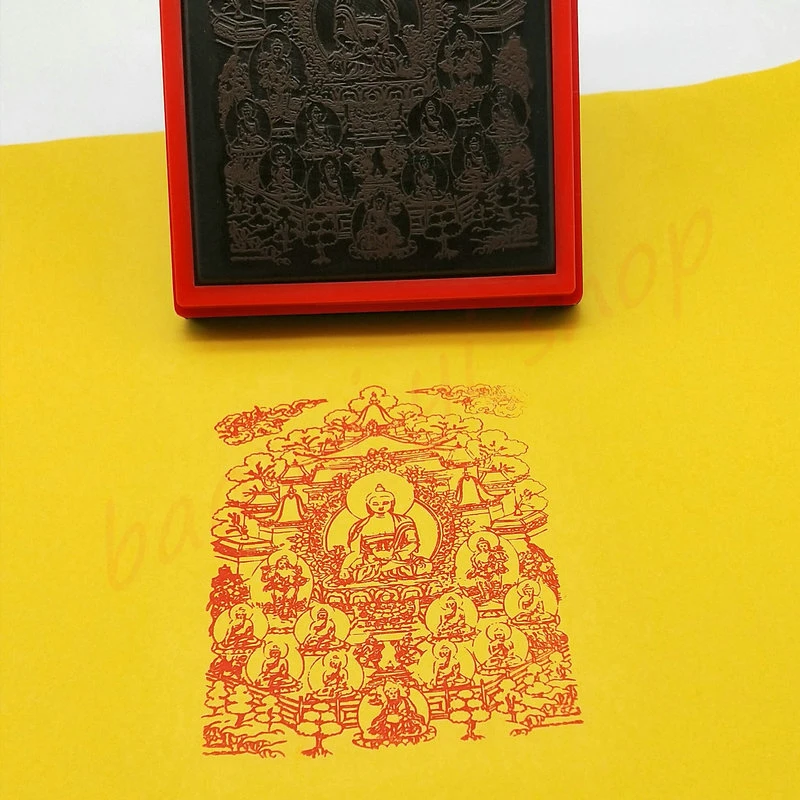 

Herbalist's Nine Buddha Seal, Automatic Oiling Photosensitive Seal, Religious Seal, Auspicious Seal