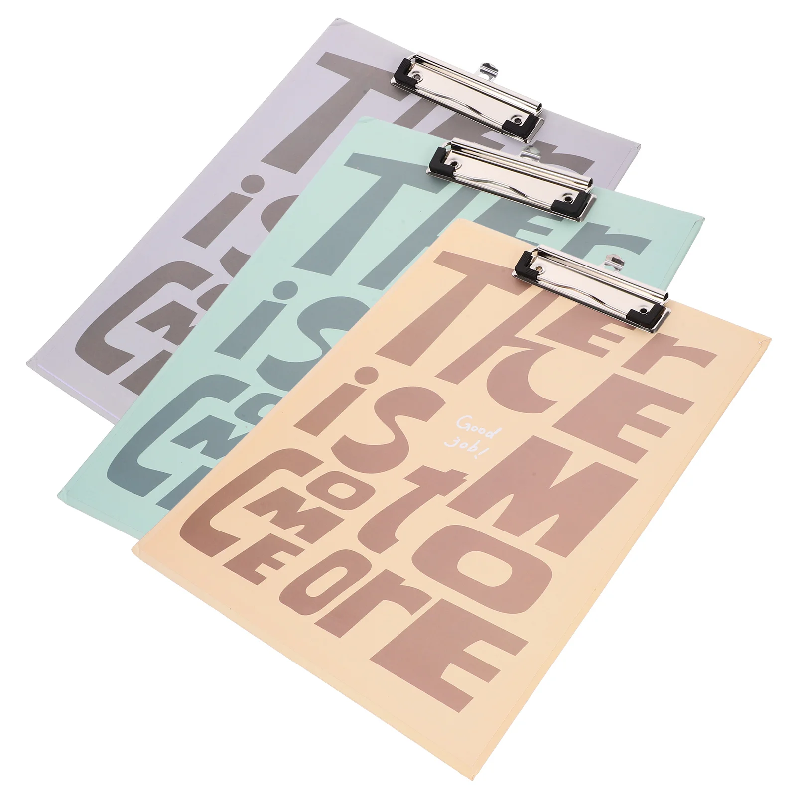 3Pcs Portable Writing Pad Clipboard Sturdy Metal Frame Lightweight Document Holder for Office School Travel Multi-Function Board