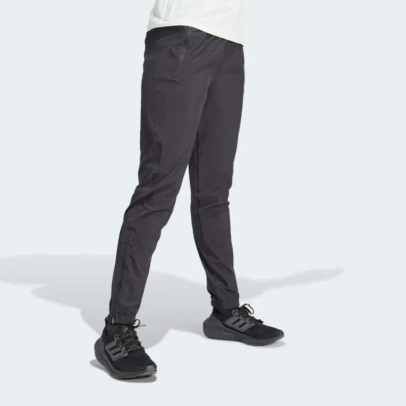 Adidas Unisex Autumn Winter Water Repellent for Men Women, Drawstring Waist Tapered Hidden Back Pocket Fitness Trousers IQ0918