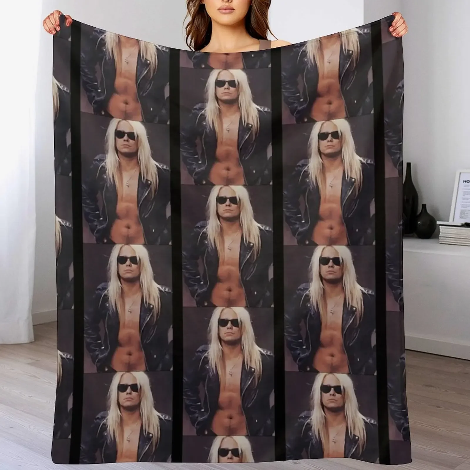 

Vince Neil For Fans Throw Blanket Plush Fuzzy Cozy Blanket for Couch Sofa
