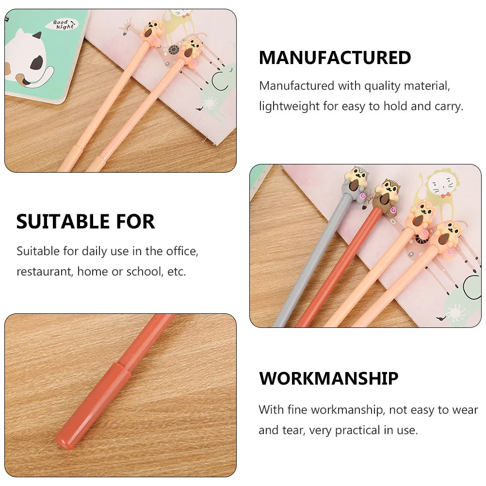 

10Pcs Office Gel Pens Lightweight Smooth Writing Pens for School Home Use Adorable Student Stationery Set Student Gel Pen
