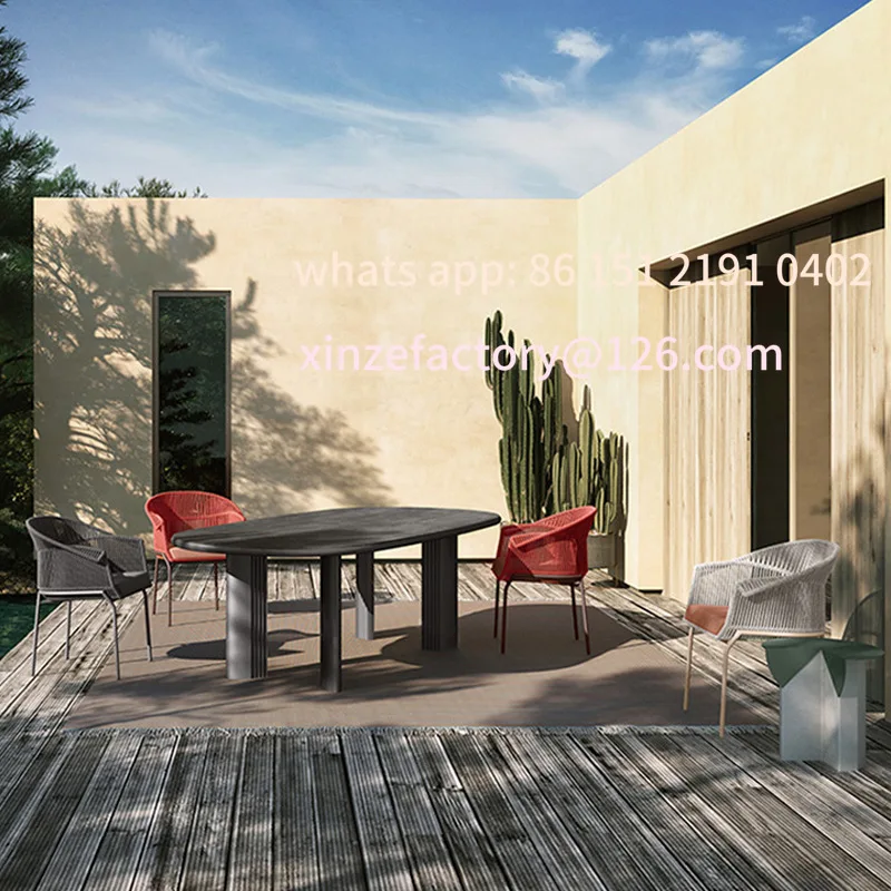 

Customizable Rattan Sofa Single Rattan Chair Combination Table and Chair Nordic Balcony Hotel Homestay Garden Bed Bar Chair