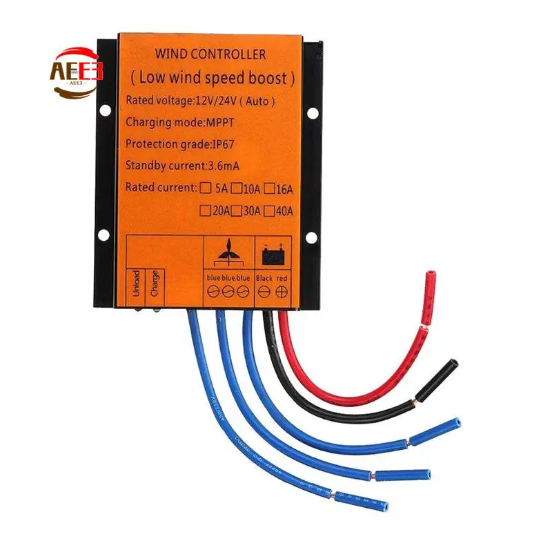 

AEE3-12V 24V 300W MPPT Charge Controller 20A LOW WIND SPEED VOLTAGE Regulator For Wind Turbine Generator Three Phases